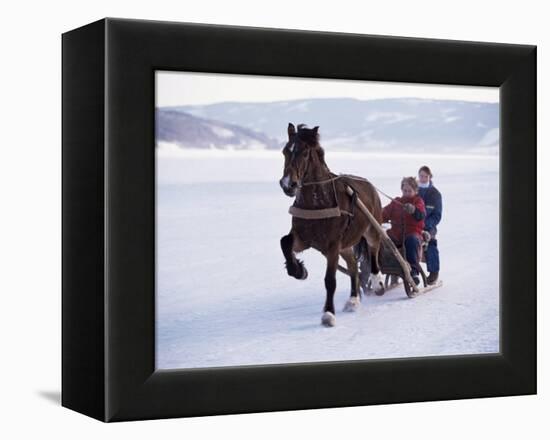 The Great Ice Fair, Lillehammer, Norway, Scandinavia-Adam Woolfitt-Framed Premier Image Canvas