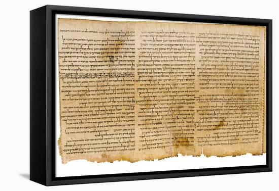 The Great Isaiah Scroll, Columns 28-30, Qumram Cave I, C.100 BC-null-Framed Premier Image Canvas