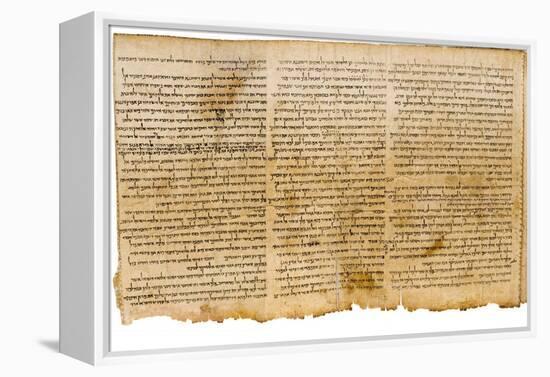 The Great Isaiah Scroll, Columns 28-30, Qumram Cave I, C.100 BC-null-Framed Premier Image Canvas