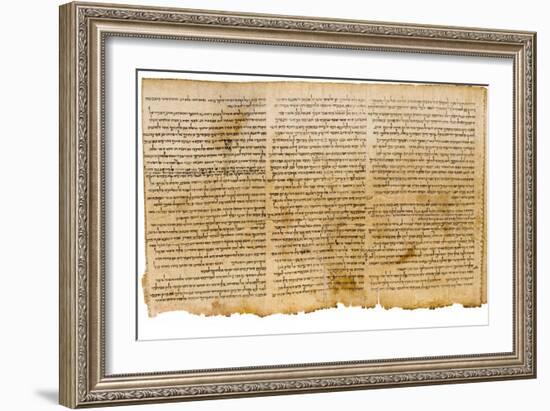 The Great Isaiah Scroll, Columns 28-30, Qumram Cave I, C.100 BC-null-Framed Giclee Print