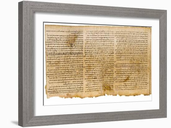 The Great Isaiah Scroll, Columns 28-30, Qumram Cave I, C.100 BC-null-Framed Giclee Print