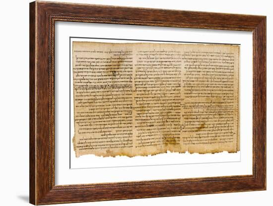 The Great Isaiah Scroll, Columns 28-30, Qumram Cave I, C.100 BC-null-Framed Giclee Print