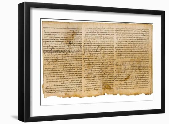 The Great Isaiah Scroll, Columns 28-30, Qumram Cave I, C.100 BC-null-Framed Giclee Print