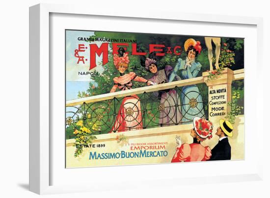 The Great Italian Store and Emporium, E. A. Mele-Aleardo Villa-Framed Art Print
