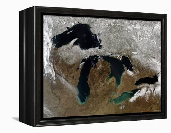 The Great Lakes-Stocktrek Images-Framed Premier Image Canvas