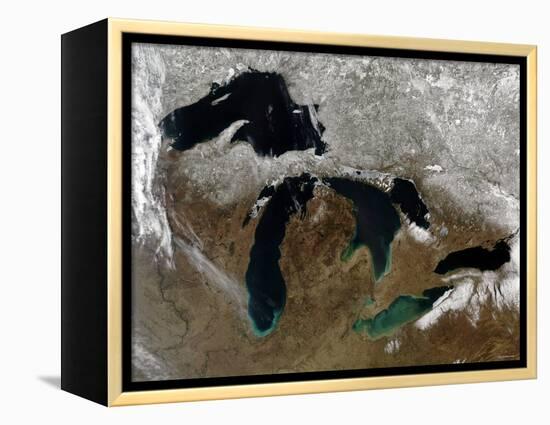 The Great Lakes-Stocktrek Images-Framed Premier Image Canvas