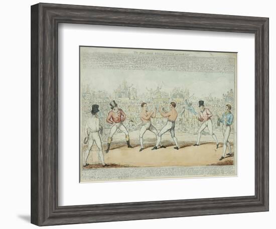 The Great Match Between Randall and Martin-George Cruikshank-Framed Giclee Print