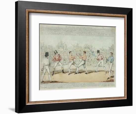 The Great Match Between Randall and Martin-George Cruikshank-Framed Giclee Print