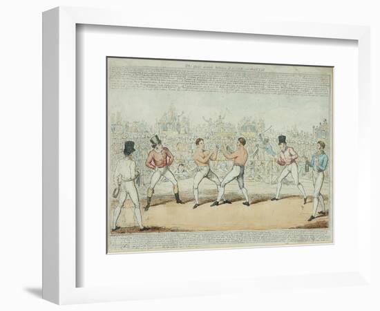 The Great Match Between Randall and Martin-George Cruikshank-Framed Giclee Print