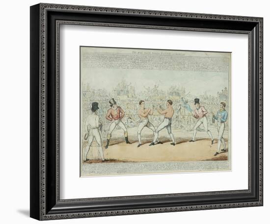 The Great Match Between Randall and Martin-George Cruikshank-Framed Giclee Print