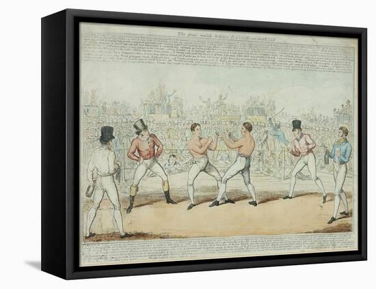 The Great Match Between Randall and Martin-George Cruikshank-Framed Premier Image Canvas