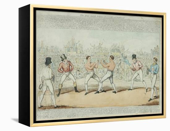 The Great Match Between Randall and Martin-George Cruikshank-Framed Premier Image Canvas