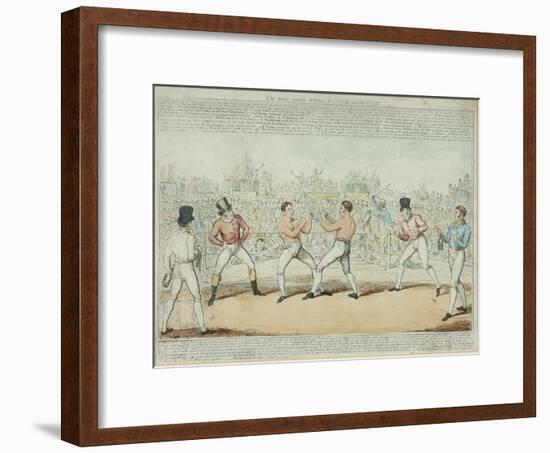 The Great Match Between Randall and Martin-George Cruikshank-Framed Giclee Print