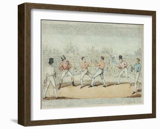 The Great Match Between Randall and Martin-George Cruikshank-Framed Giclee Print