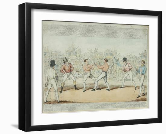 The Great Match Between Randall and Martin-George Cruikshank-Framed Giclee Print