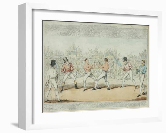 The Great Match Between Randall and Martin-George Cruikshank-Framed Giclee Print