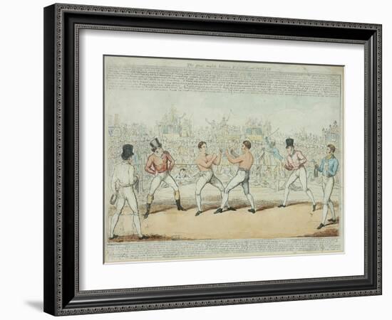 The Great Match Between Randall and Martin-George Cruikshank-Framed Giclee Print