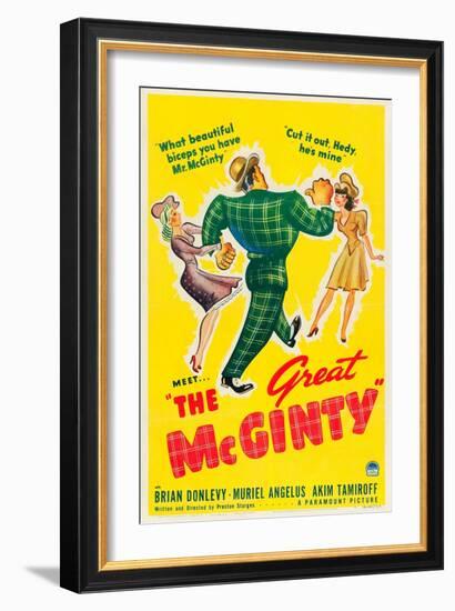 THE GREAT MCGINTY, US poster art, 1940.-null-Framed Art Print