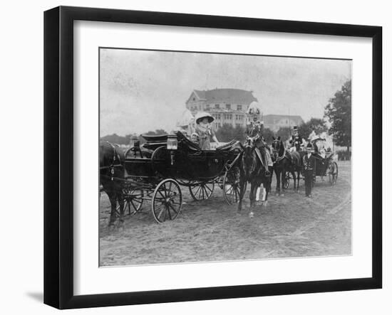 The Great Military Review at Tempelhofer Field, Berlin, Germany, Early 20th Century-null-Framed Giclee Print