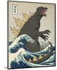 The Great Monster off Kanagawa-Michael Buxton-Mounted Art Print