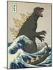 The Great Monster off Kanagawa-Michael Buxton-Mounted Art Print