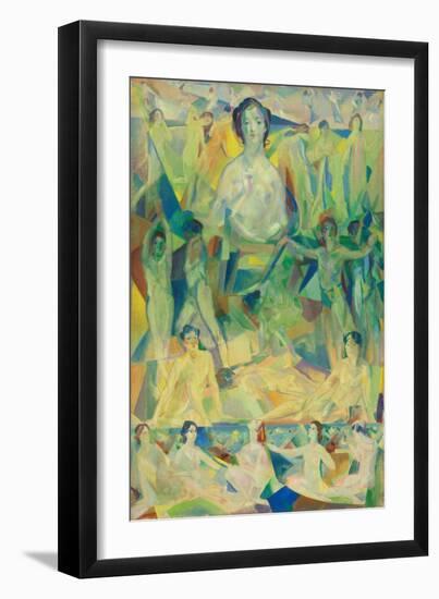 The Great Mother, C.1914 (Oil on Canvas)-Arthur Bowen Davies-Framed Giclee Print