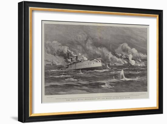 The Great Naval Engagement Off the Mouth of the Yalu River-Joseph Nash-Framed Giclee Print