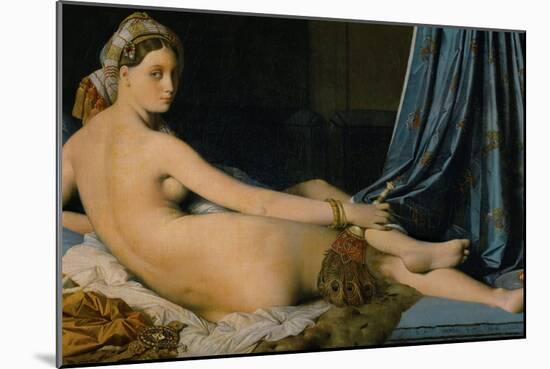 The Great Odalisque, 1814-Jean-Auguste-Dominique Ingres-Mounted Giclee Print