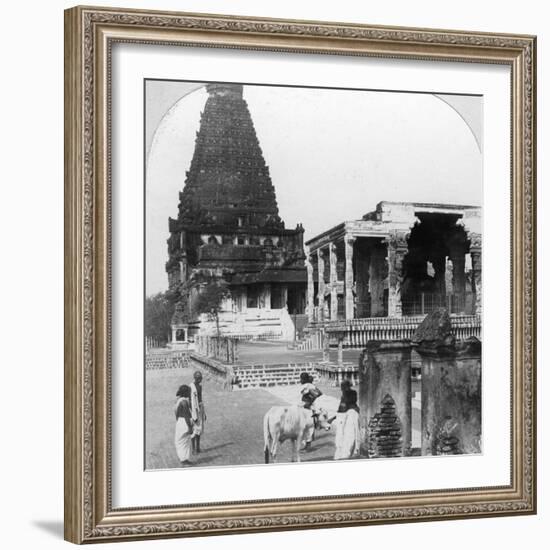 The Great Pagoda of Tanjore (Thanjavu), India, 1902-BL Singley-Framed Photographic Print