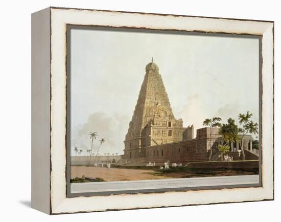 The Great Pagoda, Tanjore, Plate XXIV from Oriental Scenery, Published 1798-Thomas & William Daniell-Framed Premier Image Canvas