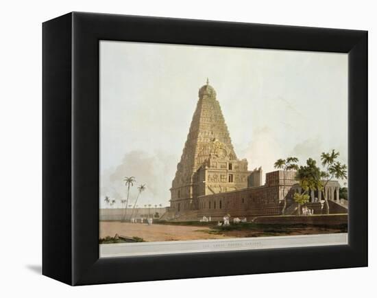 The Great Pagoda, Tanjore, Plate XXIV from Oriental Scenery, Published 1798-Thomas & William Daniell-Framed Premier Image Canvas