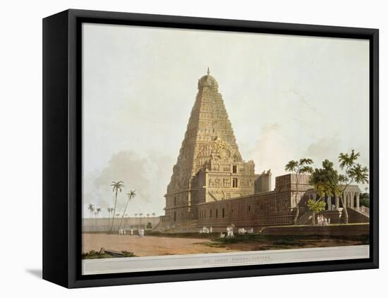 The Great Pagoda, Tanjore, Plate XXIV from Oriental Scenery, Published 1798-Thomas & William Daniell-Framed Premier Image Canvas