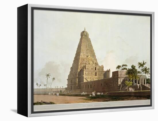 The Great Pagoda, Tanjore, Plate XXIV from Oriental Scenery, Published 1798-Thomas & William Daniell-Framed Premier Image Canvas