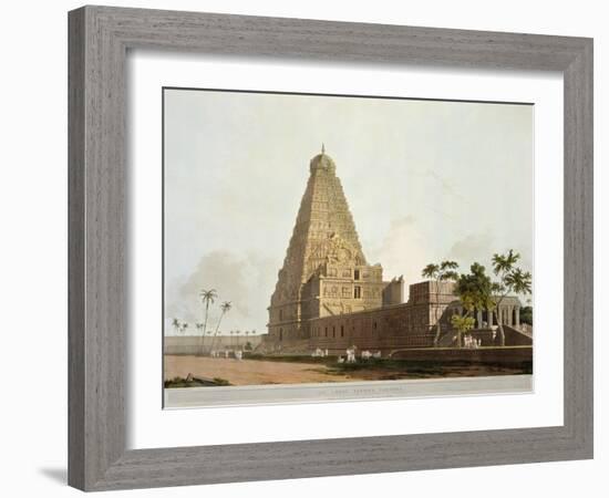 The Great Pagoda, Tanjore, Plate XXIV from Oriental Scenery, Published 1798-Thomas & William Daniell-Framed Giclee Print