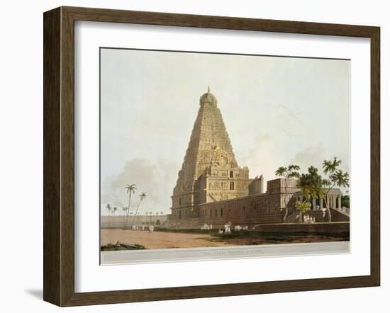 The Great Pagoda, Tanjore, Plate XXIV from Oriental Scenery, Published 1798-Thomas & William Daniell-Framed Giclee Print