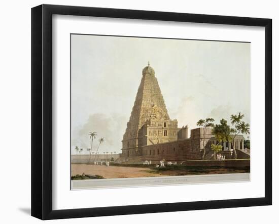 The Great Pagoda, Tanjore, Plate XXIV from Oriental Scenery, Published 1798-Thomas & William Daniell-Framed Giclee Print