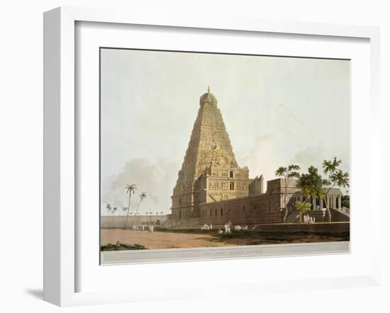 The Great Pagoda, Tanjore, Plate XXIV from Oriental Scenery, Published 1798-Thomas & William Daniell-Framed Giclee Print