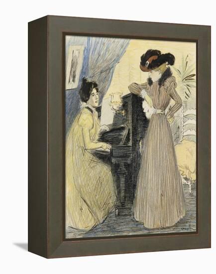 The Great Pains, 1898-Théophile Alexandre Steinlen-Framed Premier Image Canvas