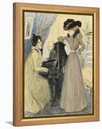 The Great Pains, 1898-Théophile Alexandre Steinlen-Framed Premier Image Canvas