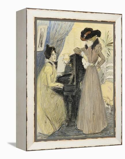 The Great Pains, 1898-Théophile Alexandre Steinlen-Framed Premier Image Canvas