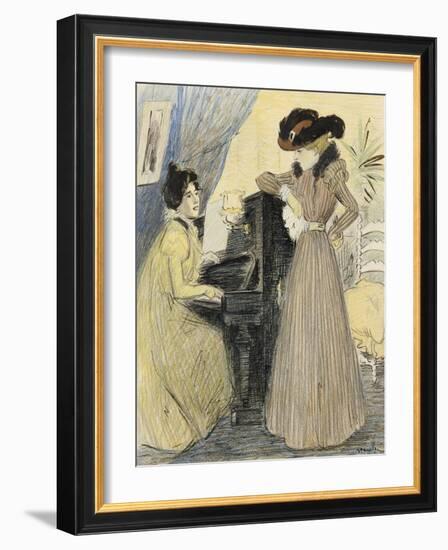 The Great Pains, 1898-Théophile Alexandre Steinlen-Framed Giclee Print