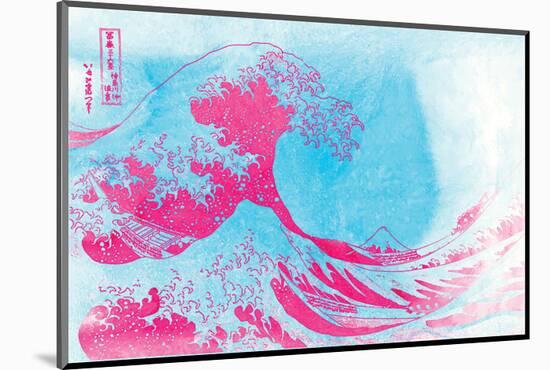 The Great Pink Wave-null-Mounted Art Print