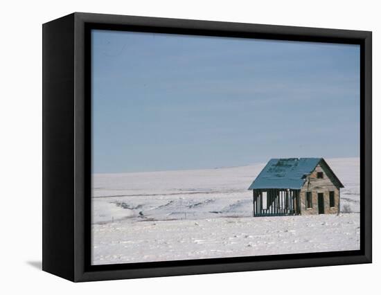 The Great Plains Under Snow, New Mexico, USA-Occidor Ltd-Framed Premier Image Canvas