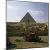 The Great Pyramid and the Sphinx-null-Mounted Photographic Print