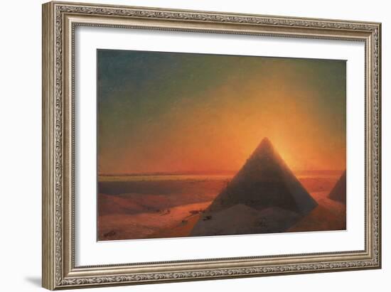 The Great Pyramid at Giza, 1878-Ivan Konstantinovich Aivazovsky-Framed Giclee Print