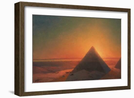 The Great Pyramid at Giza, 1878-Ivan Konstantinovich Aivazovsky-Framed Giclee Print