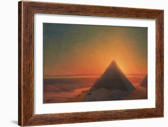 The Great Pyramid at Giza, 1878-Ivan Konstantinovich Aivazovsky-Framed Giclee Print