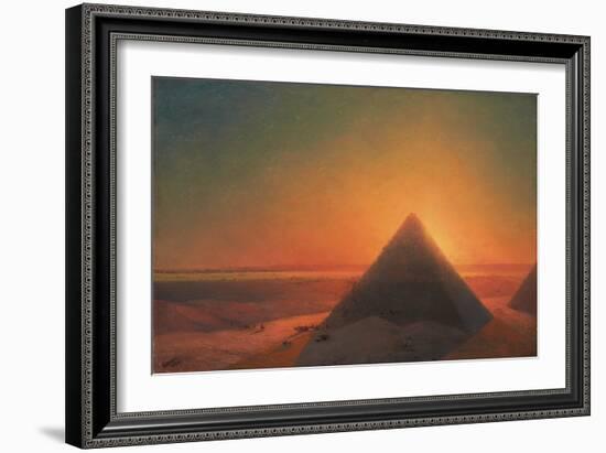 The Great Pyramid at Giza, 1878-Ivan Konstantinovich Aivazovsky-Framed Giclee Print