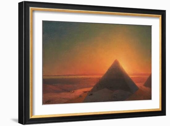 The Great Pyramid at Giza, 1878-Ivan Konstantinovich Aivazovsky-Framed Giclee Print