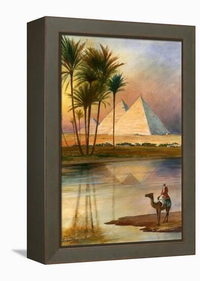 The Great Pyramid of Giizeh-English School-Framed Premier Image Canvas